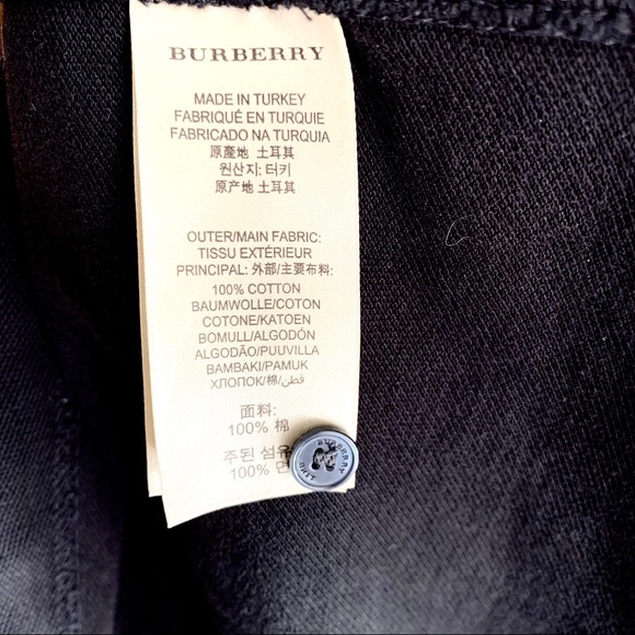 Burberry Men's Black Short Sleeve Polo Shirt - Picture 6 of 6
